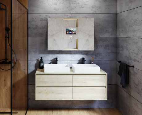 Zrcadlová skříňka LED Lisa 100 x 70cm #12