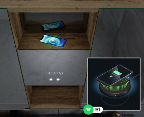 Zrcadlová skříňka LED Lisa 100 x 70cm #9