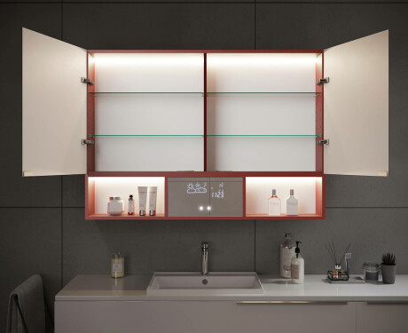 LED koupelnová skříňka Emma - 2-dveřová 100 x 72cm #12