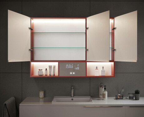 LED koupelnová skříňka Emma - 3-dveřová 100 x 72cm #12