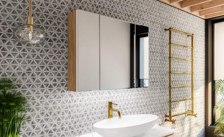 LED koupelnová skříňka - Clara 70 x 60cm