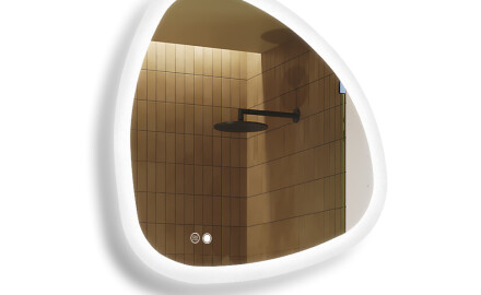 Dizainera LED vannas istabas spogulis 120x70cm ar aukstu LED krāsu 7000K, siltu krāsu 3000K vai neitrālu krāsu 4500K