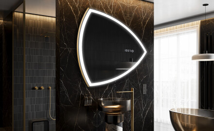 LED zrcadlo do koupelny s nepravidelným tvarem T222