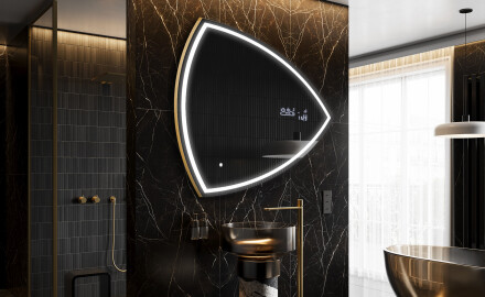 LED zrcadlo do koupelny s nepravidelným tvarem T223