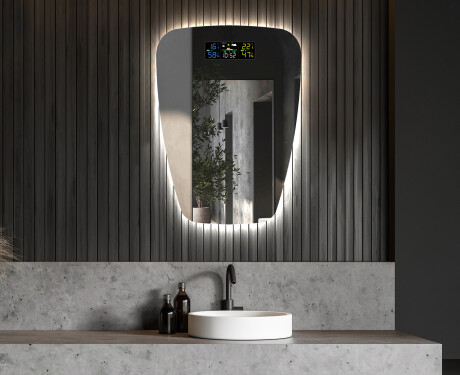 LED zrcadlo do koupelny s nepravidelným tvarem Z221 #6