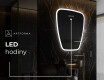 Nepravidelné zrcadlo s osvětlením LED Z222 #7
