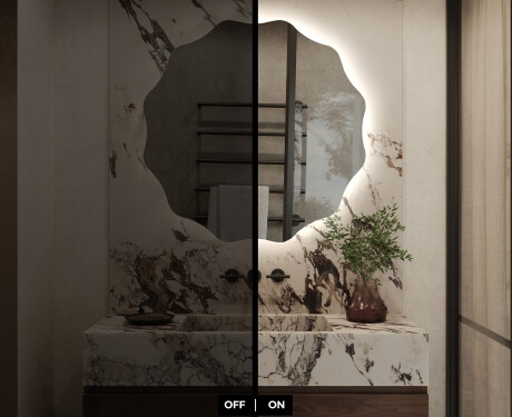 Kulaté zrcadlo s LED osvětlením L192 #6