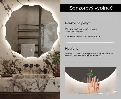 Kulaté zrcadlo s LED osvětlením L192 #7