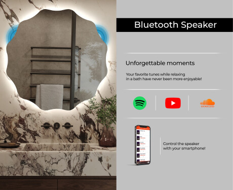 Kulaté zrcadlo s LED osvětlením L192 #9