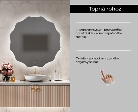 Kulaté zrcadlo s LED osvětlením L192 #10