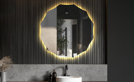 Kulaté zrcadlo s LED osvětlením L192