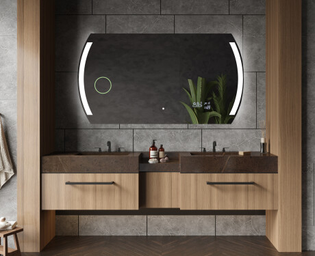 Koupelnové zrcadlo s LED podsvícením L68 #6