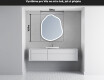 LED zrcadlo do koupelny s nepravidelným tvarem E222 #5