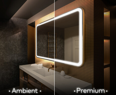 Koupelnové zrcadlo s LED podsvícením L141