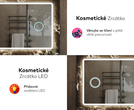 Koupelnové zrcadlo s LED podsvícením L141 #8