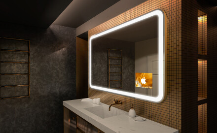 Koupelnové zrcadlo s LED podsvícením L141