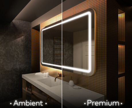 Koupelnové zrcadlo s LED podsvícením L143 #1