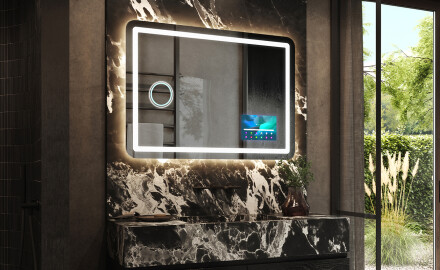 Koupelnové zrcadlo s LED podsvícením L143