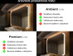 Koupelnové zrcadlo s LED podsvícením L144 #2