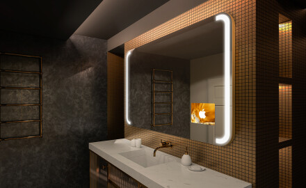 Koupelnové zrcadlo s LED podsvícením L144