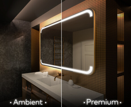 Koupelnové zrcadlo s LED podsvícením L145 #1