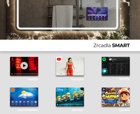 Koupelnové zrcadlo s LED podsvícením L147 #3