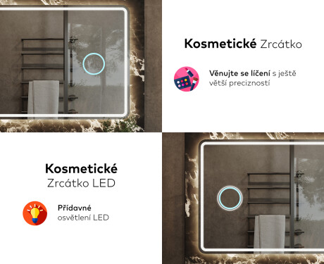 Koupelnové zrcadlo s LED podsvícením L147 #8