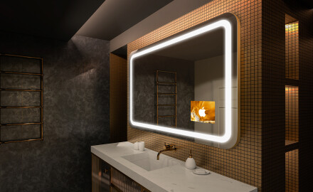 Koupelnové zrcadlo s LED podsvícením L147