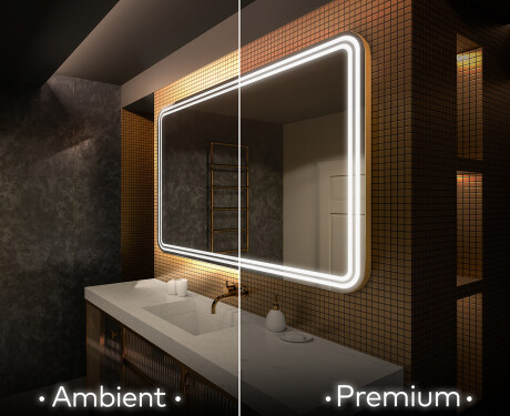 Koupelnové zrcadlo s LED podsvícením L148